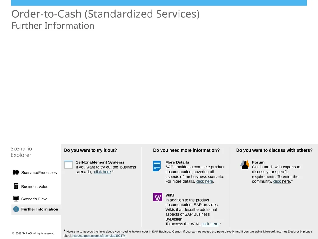 Order-to-Cash (Standardized Services) Scenario - slide 20 of 20