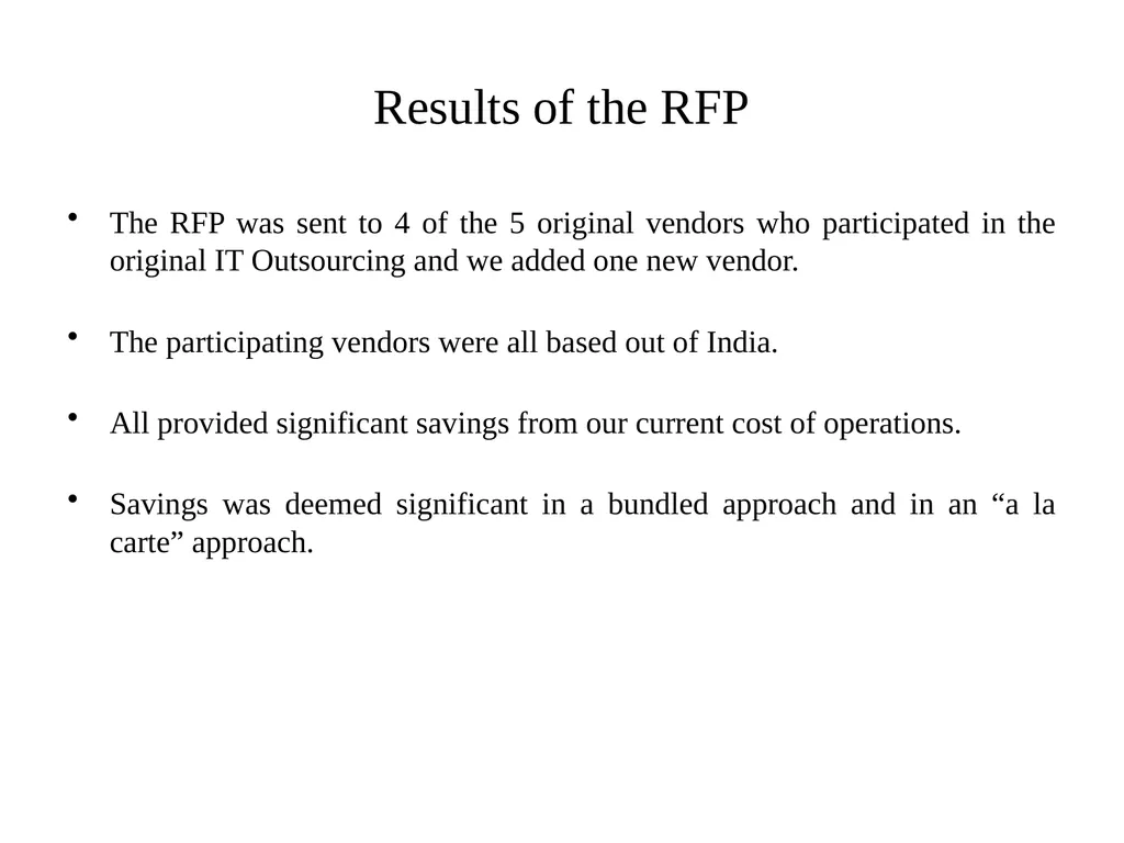 ITFMA - Presentation Abstract In the presentation - slide 9 of 13