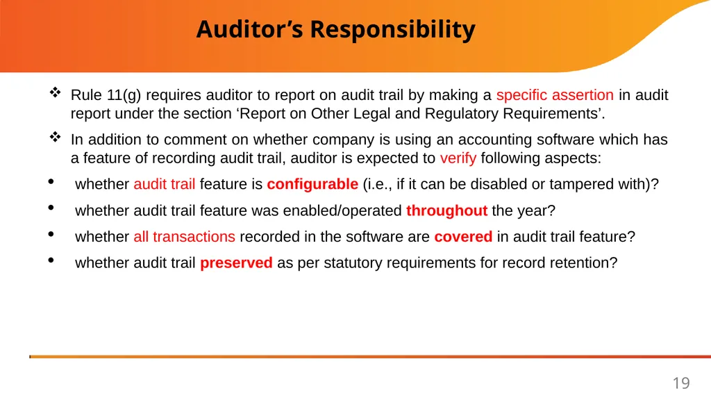 Implementation Guide on Reporting under Rule 11(g) - slide 19 of 49