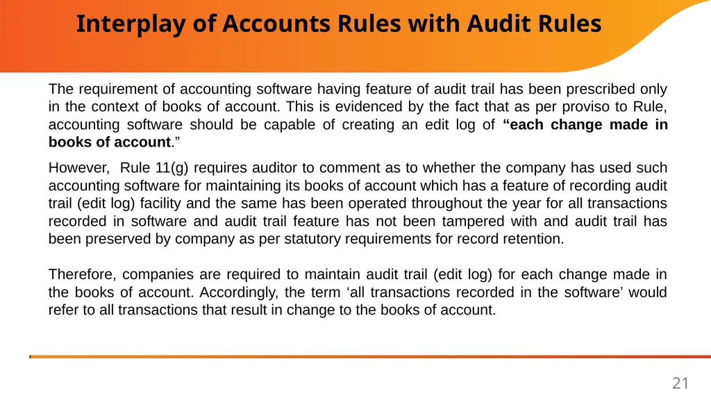 Implementation Guide on Reporting under Rule 11(g) - slide 21 of 49