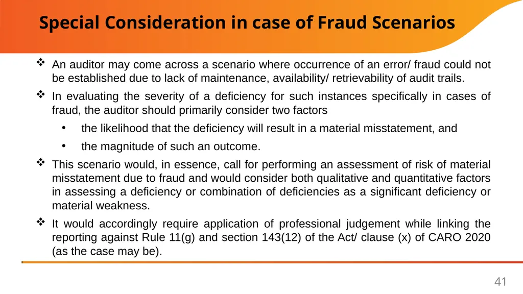 Implementation Guide on Reporting under Rule 11(g) - slide 41 of 49
