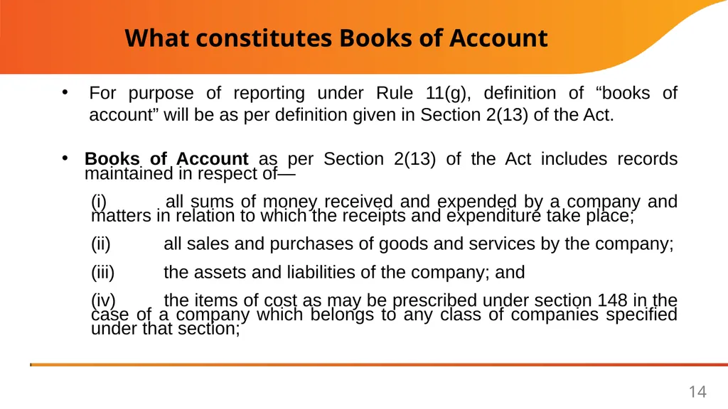 Implementation Guide on Reporting under Rule 11(g) - slide 14 of 49