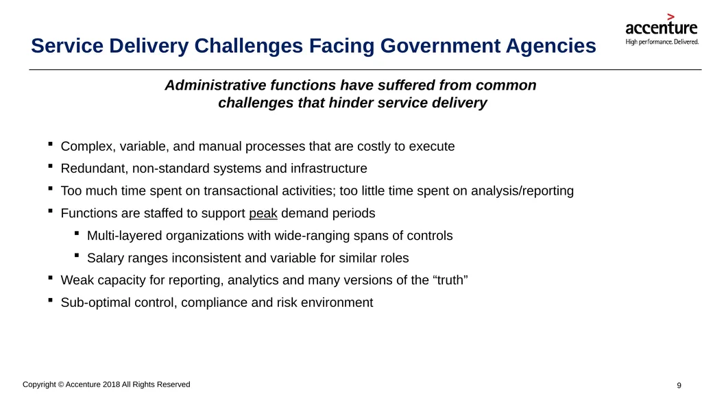 Shared Services: Busting the Myths Surrounding a - slide 9 of 15