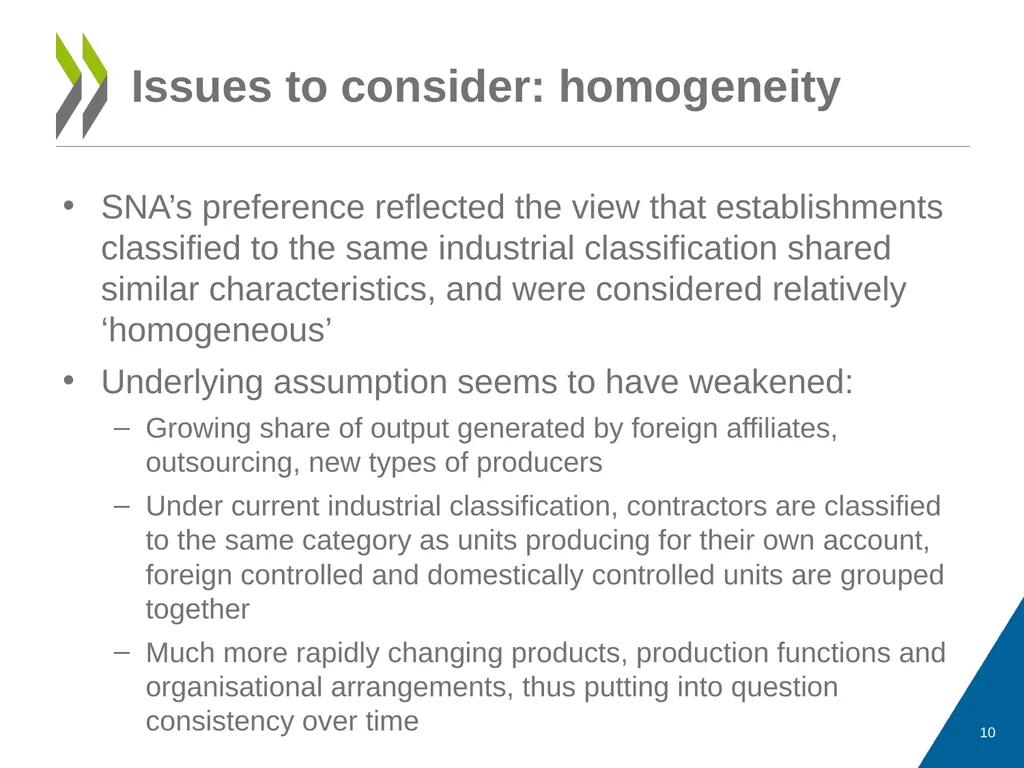 statistical units in describing the production - slide 10 of 17