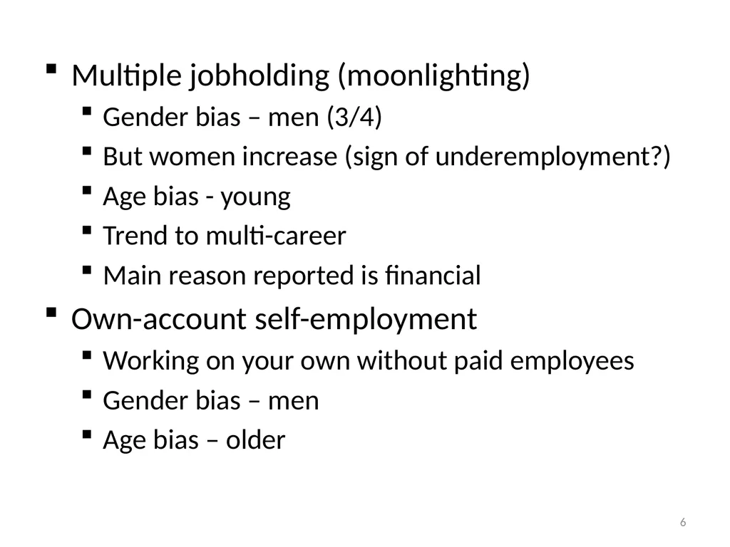 Employment Trends 1 Trends in employment level - slide 6 of 8