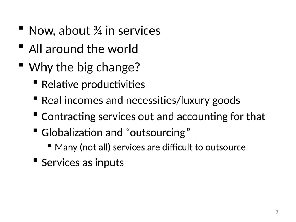 Employment Trends 1 Trends in employment level - slide 3 of 8