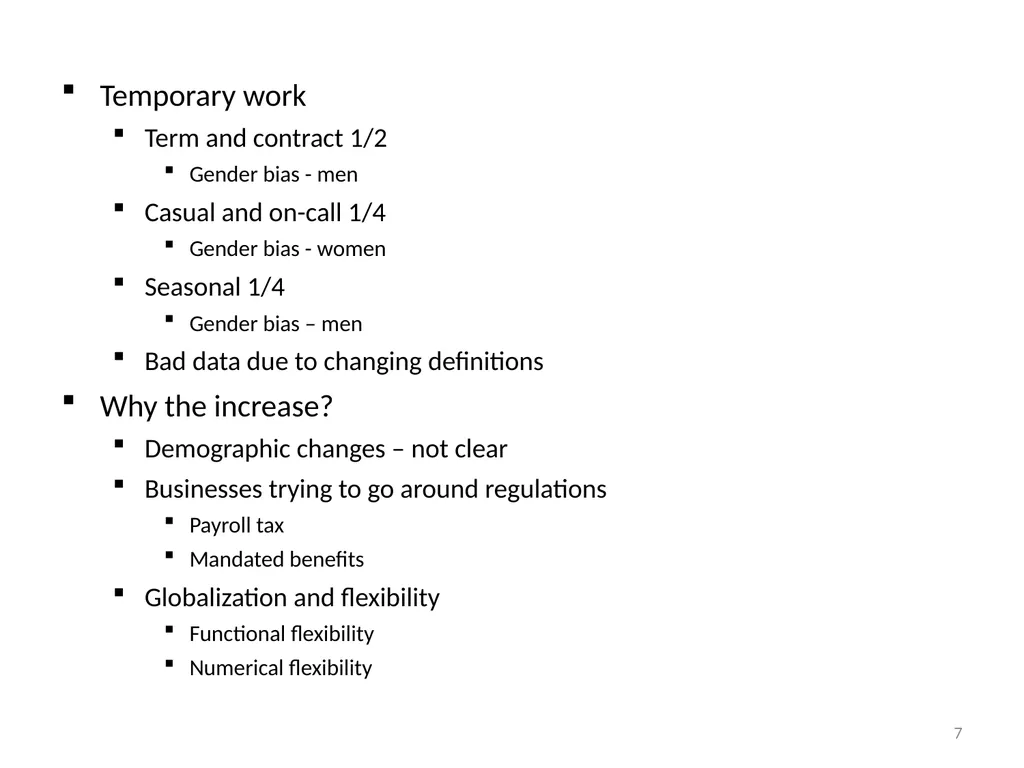 Employment Trends 1 Trends in employment level - slide 7 of 8