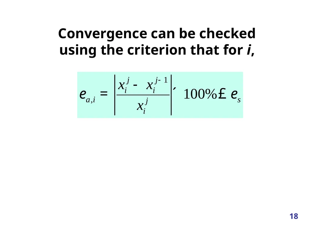 Linear Systems – Iterative methods Jacobi Method - slide 18 of 69