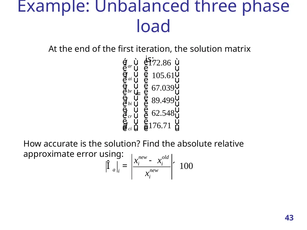 Linear Systems – Iterative methods Jacobi Method - slide 43 of 69