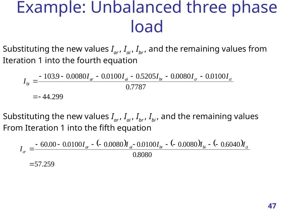 Linear Systems – Iterative methods Jacobi Method - slide 47 of 69