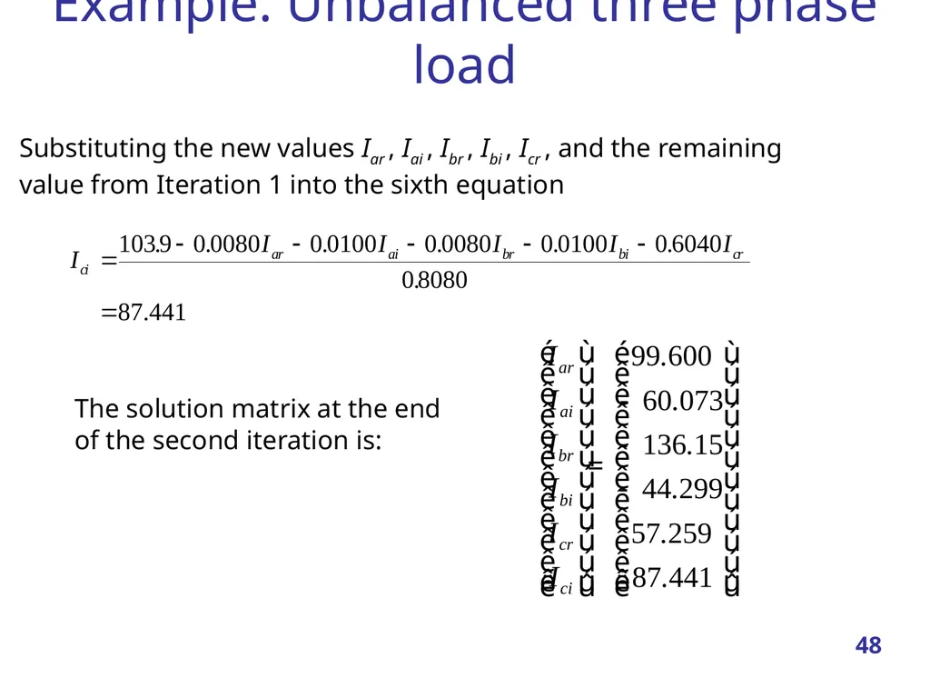 Linear Systems – Iterative methods Jacobi Method - slide 48 of 69