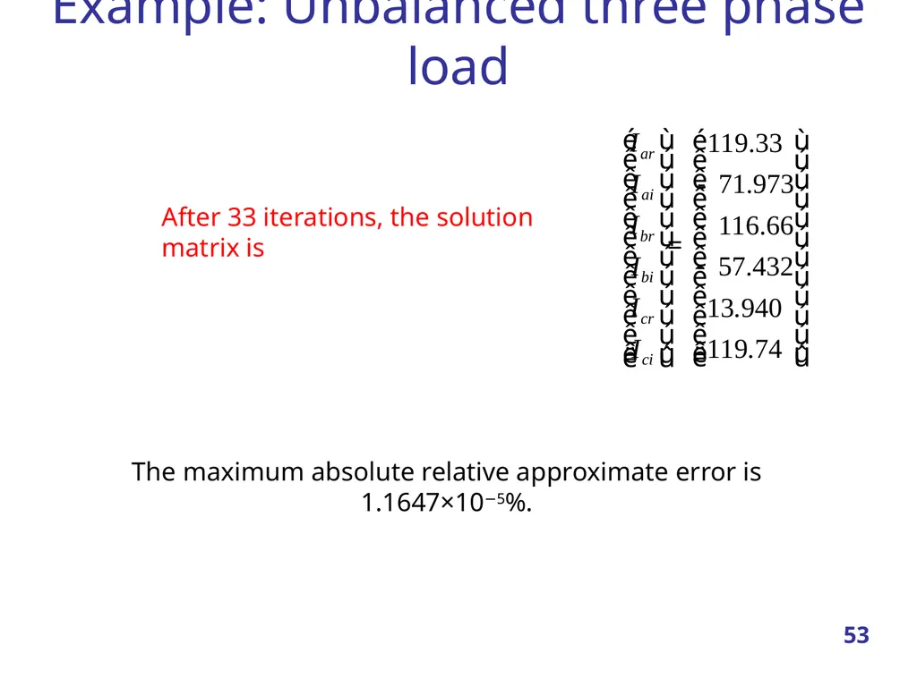 Linear Systems – Iterative methods Jacobi Method - slide 53 of 69
