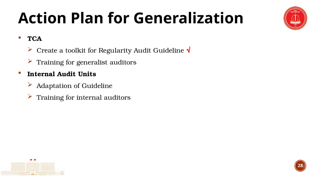 TCA’s Experience in IT Audit IT Audit Group - slide 28 of 29