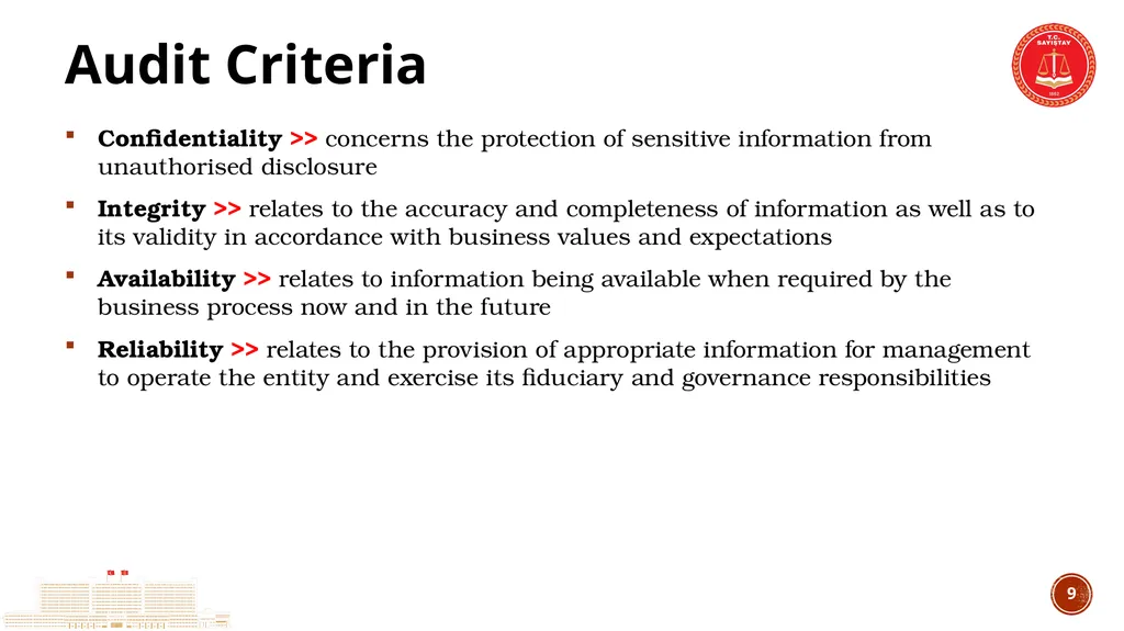 TCA’s Experience in IT Audit IT Audit Group - slide 9 of 29