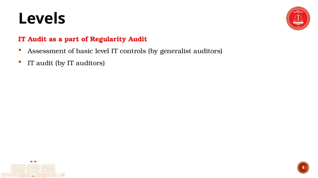 TCA’s Experience in IT Audit IT Audit Group - slide 4 of 29