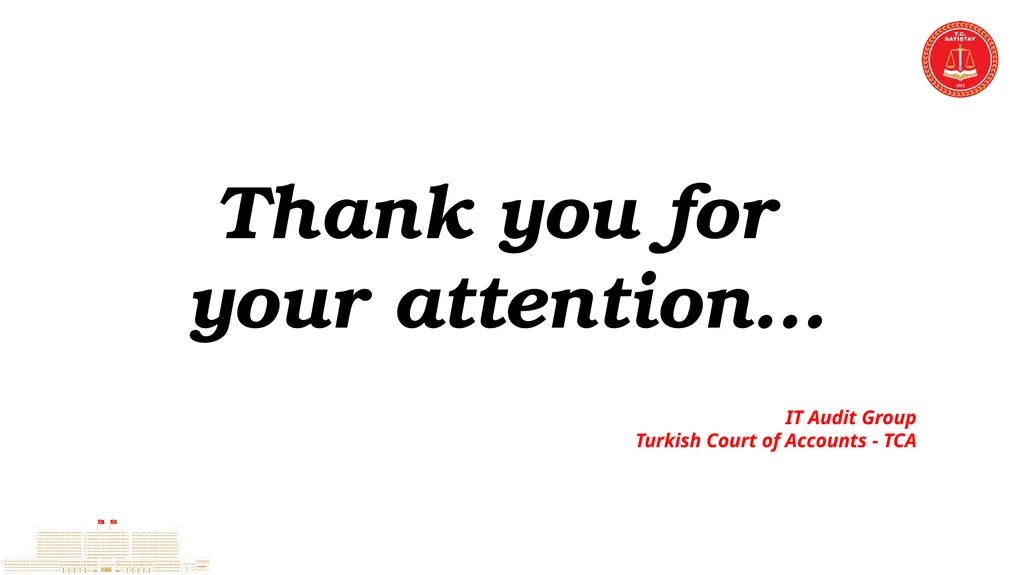 TCA’s Experience in IT Audit IT Audit Group - slide 29 of 29
