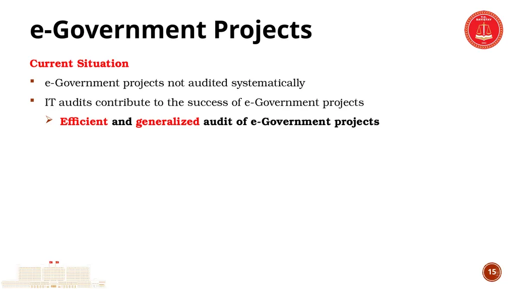 TCA’s Experience in IT Audit IT Audit Group - slide 15 of 29