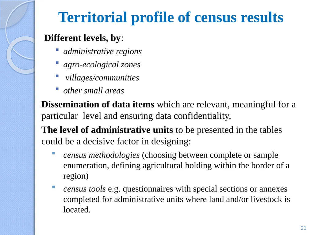 Eloi OUEDRAOGO Statistician, Agricultural Census - slide 21 of 33