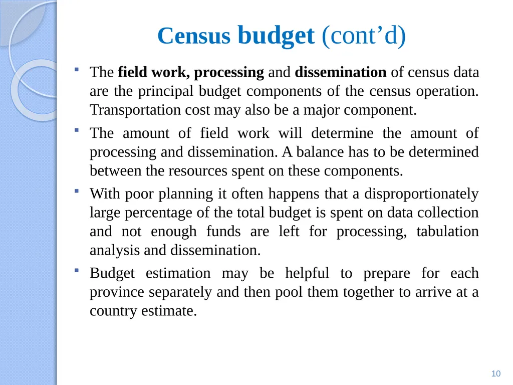 Eloi OUEDRAOGO Statistician, Agricultural Census - slide 10 of 33