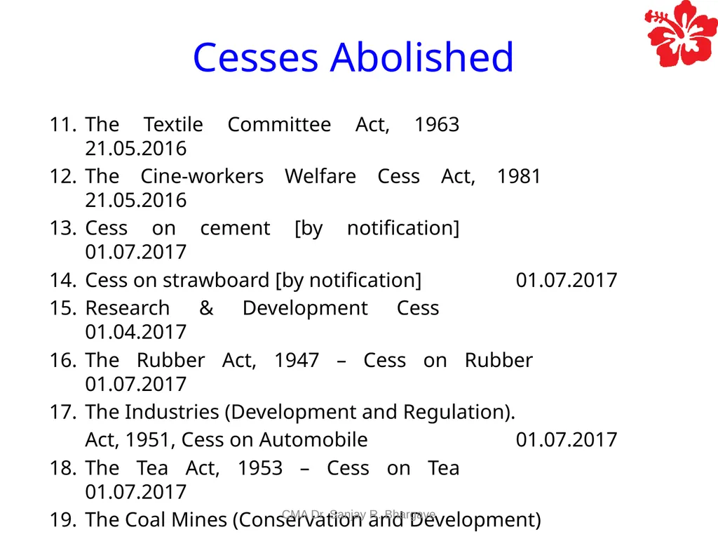 Compiled by CMA Dr. Sanjay R. Bhargave. Value - slide 8 of 23