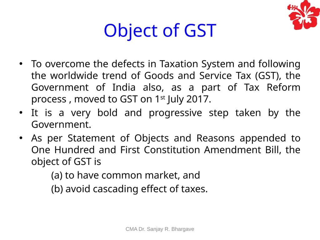 Compiled by CMA Dr. Sanjay R. Bhargave. Value - slide 5 of 23