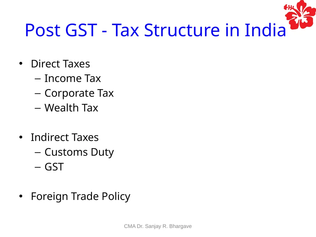 Compiled by CMA Dr. Sanjay R. Bhargave. Value - slide 2 of 23