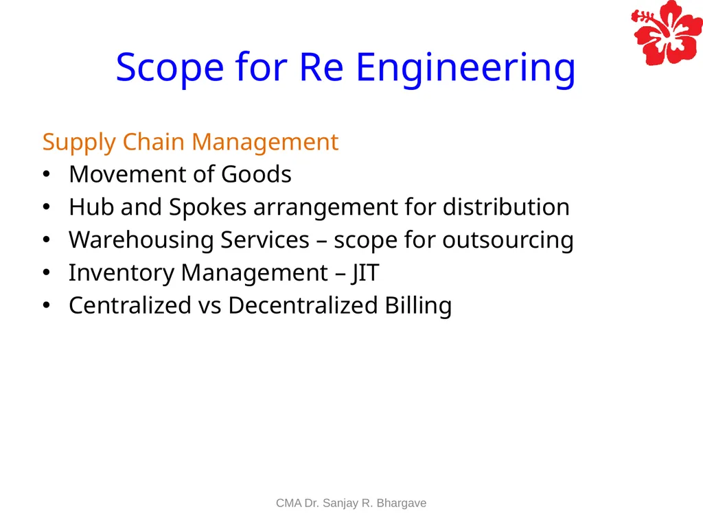 Compiled by CMA Dr. Sanjay R. Bhargave. Value - slide 17 of 23