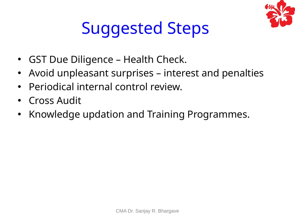 Compiled by CMA Dr. Sanjay R. Bhargave. Value - slide 22 of 23