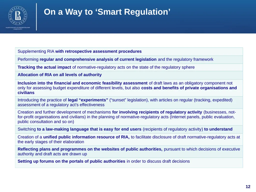 Public Administration Development in Russia: Major - slide 12 of 19