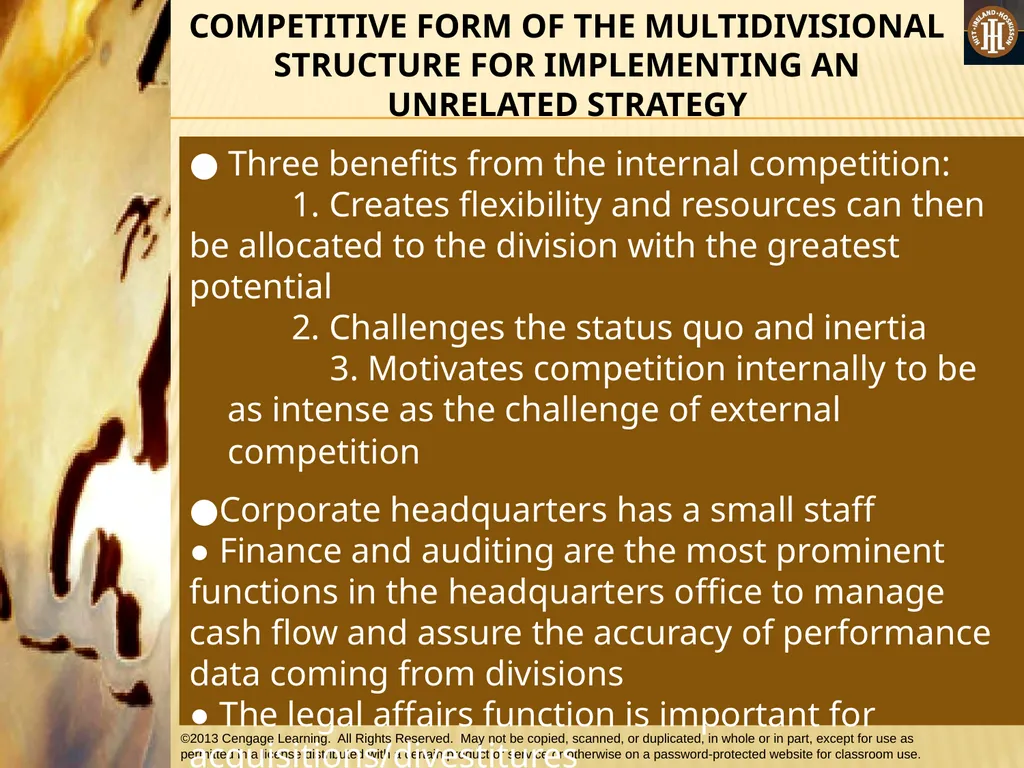 PART 3: STRATEGIC ACTIONS: STRATEGY IMPLEMENTATION - slide 52 of 70