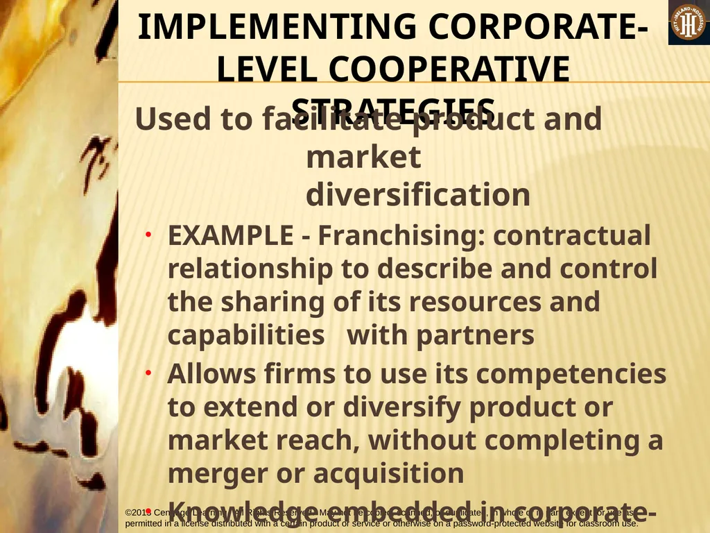 PART 3: STRATEGIC ACTIONS: STRATEGY IMPLEMENTATION - slide 67 of 70
