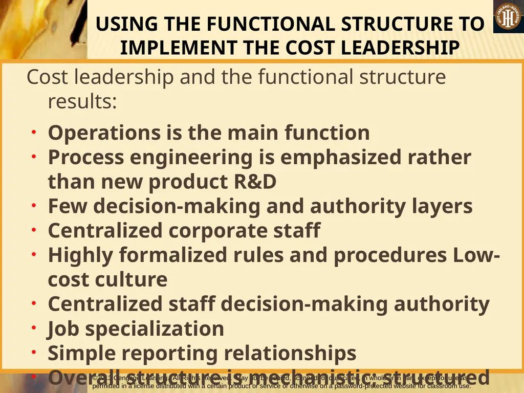 PART 3: STRATEGIC ACTIONS: STRATEGY IMPLEMENTATION - slide 31 of 70
