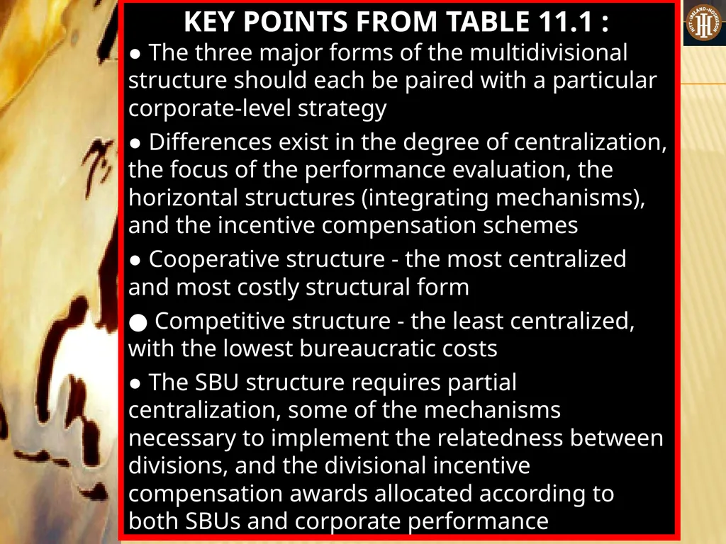 PART 3: STRATEGIC ACTIONS: STRATEGY IMPLEMENTATION - slide 54 of 70