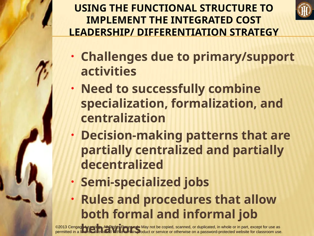 PART 3: STRATEGIC ACTIONS: STRATEGY IMPLEMENTATION - slide 41 of 70