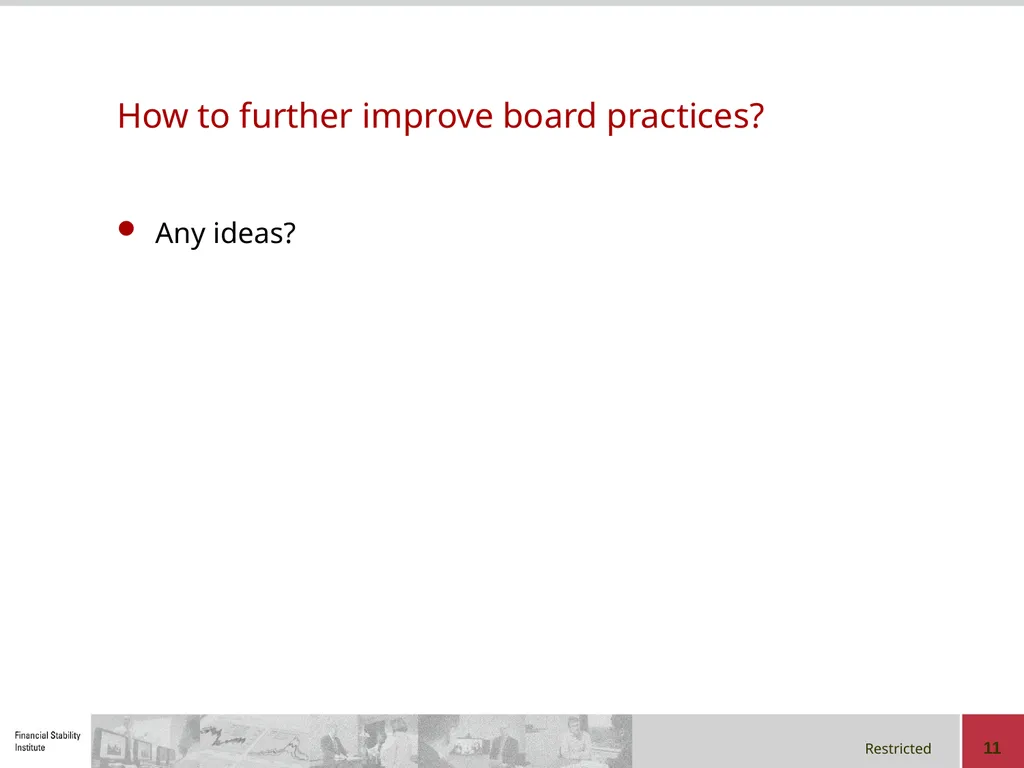 Corporate Governance in a Group Context Regional - slide 11 of 20