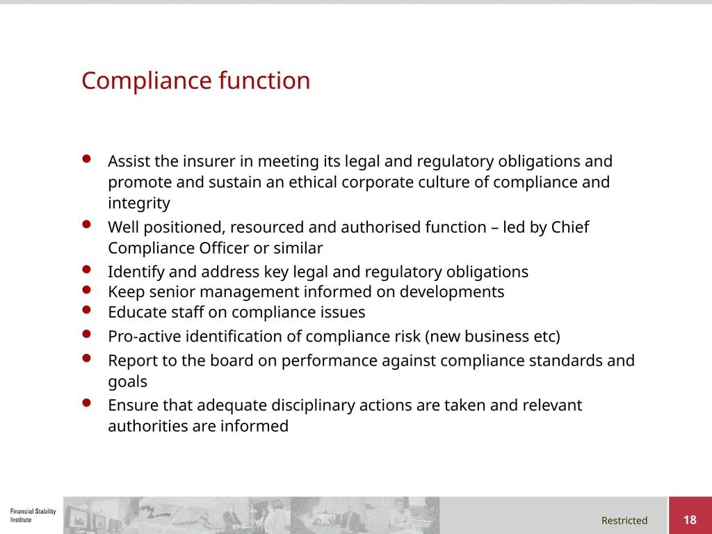 Corporate Governance in a Group Context Regional - slide 18 of 20