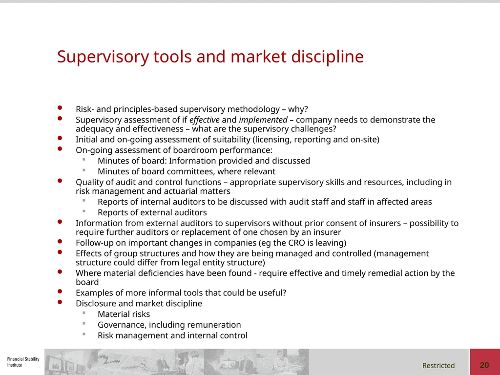 Corporate Governance in a Group Context Regional - slide 20 of 20