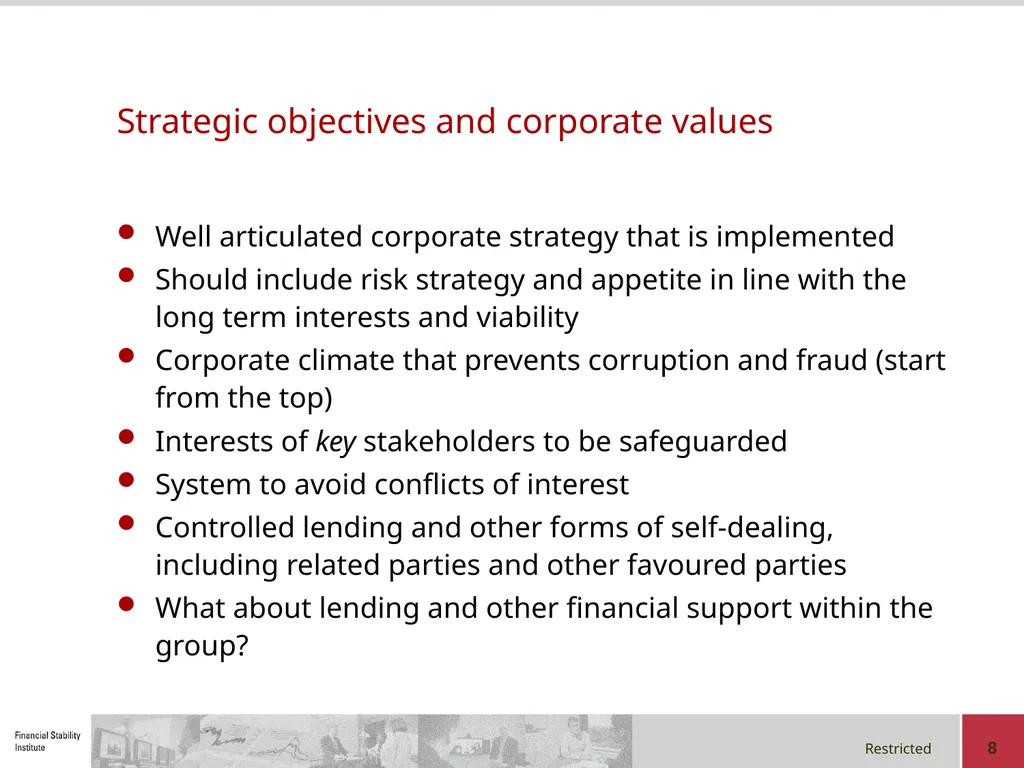 Corporate Governance in a Group Context Regional - slide 8 of 20