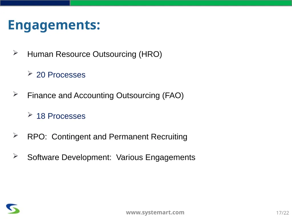 SYSTEMART, LLC. We Optimize. You Capitalize - slide 17 of 22