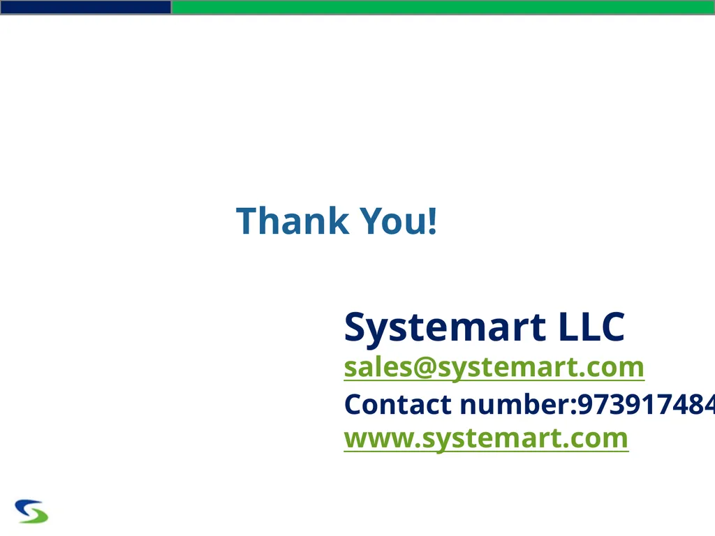 SYSTEMART, LLC. We Optimize. You Capitalize - slide 22 of 22