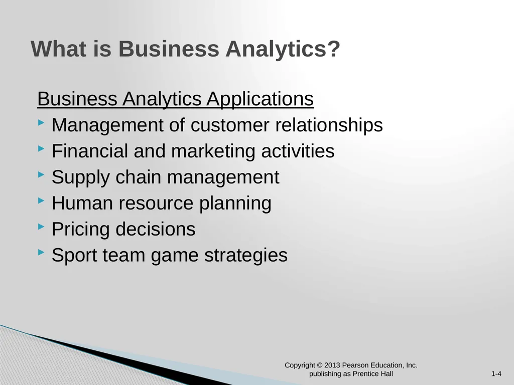 Chapter 1: Introduction to Business Analytics - slide 4 of 28