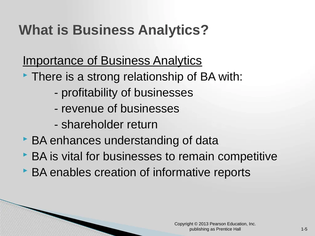 Chapter 1: Introduction to Business Analytics - slide 5 of 28