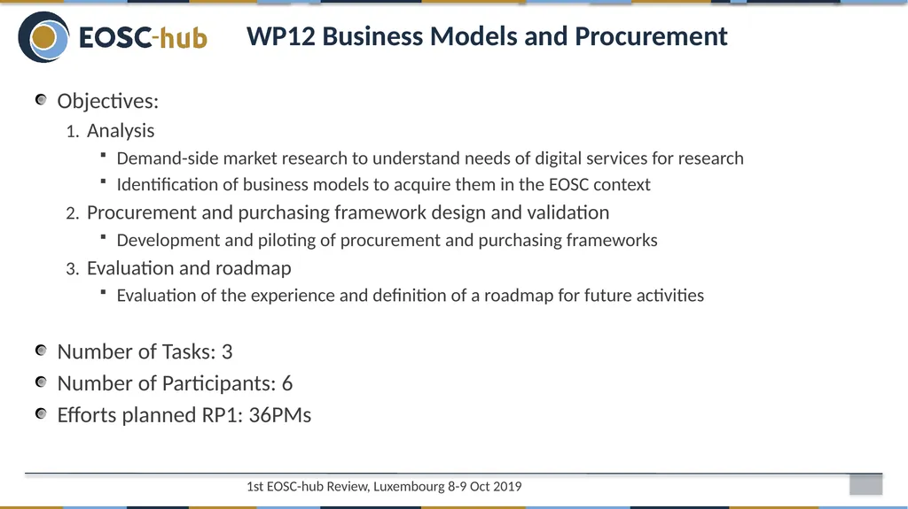 WP12 - Business Models and Procurement Sergio - slide 2 of 27
