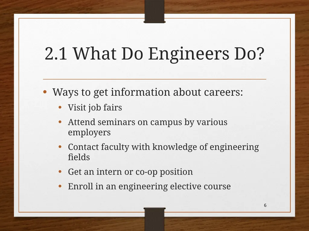 CHAPTER 2 -Engineering Majors ME101 Dr. Nhut Tan - slide 6 of 41