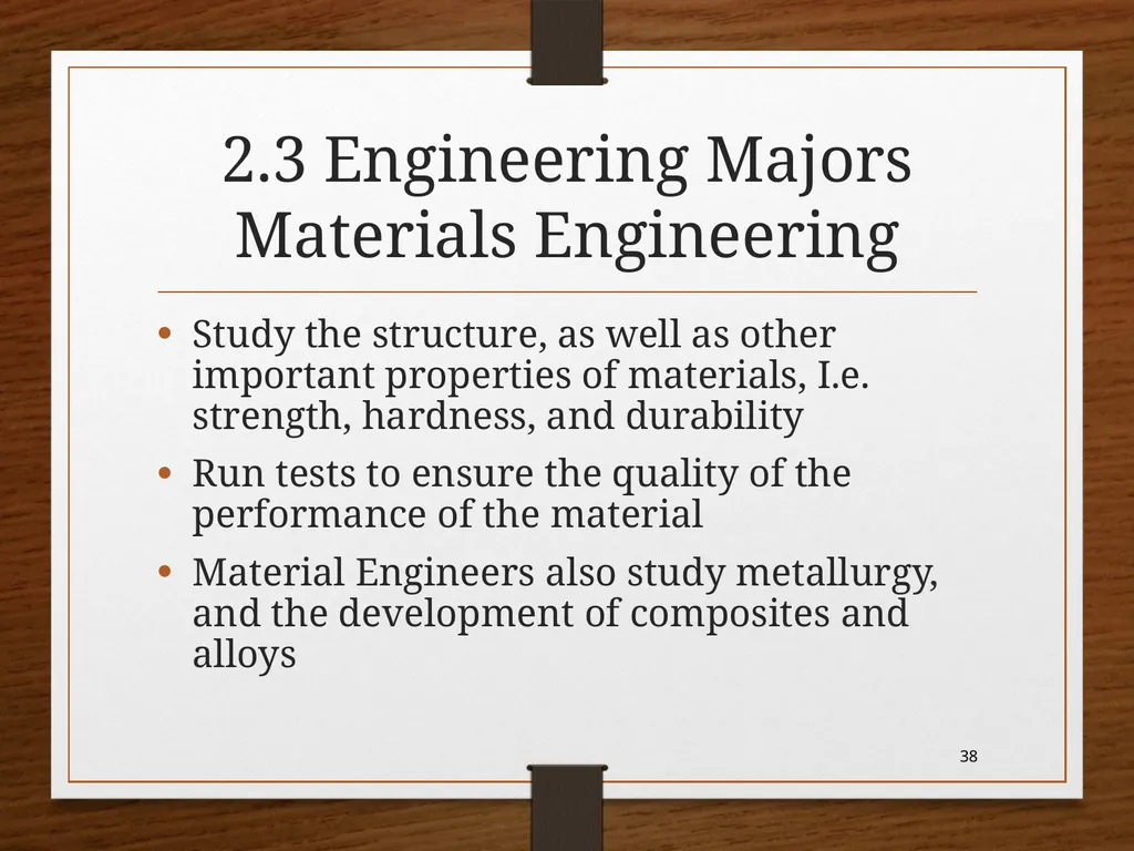 CHAPTER 2 -Engineering Majors ME101 Dr. Nhut Tan - slide 38 of 41