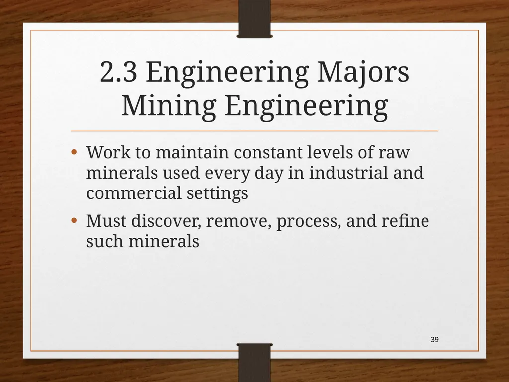 CHAPTER 2 -Engineering Majors ME101 Dr. Nhut Tan - slide 39 of 41