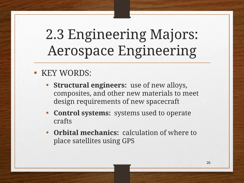 CHAPTER 2 -Engineering Majors ME101 Dr. Nhut Tan - slide 26 of 41