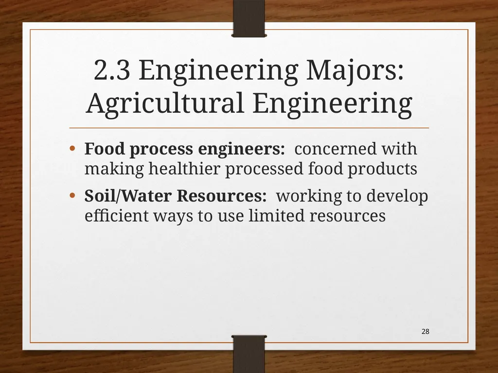 CHAPTER 2 -Engineering Majors ME101 Dr. Nhut Tan - slide 28 of 41