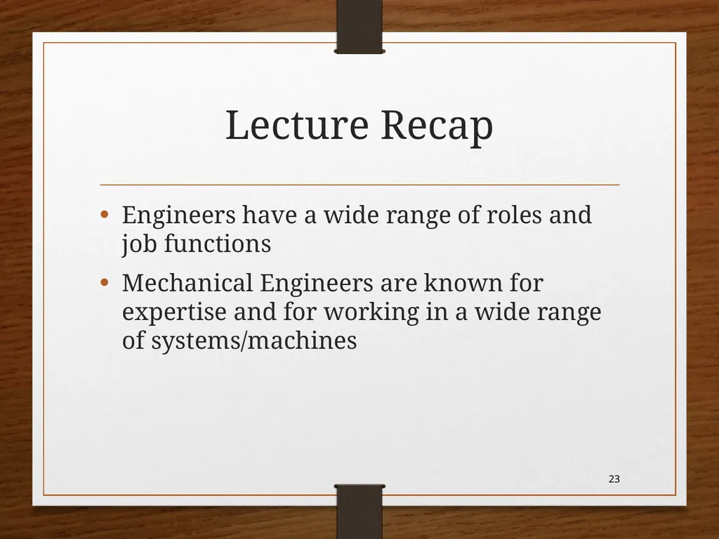 CHAPTER 2 -Engineering Majors ME101 Dr. Nhut Tan - slide 23 of 41