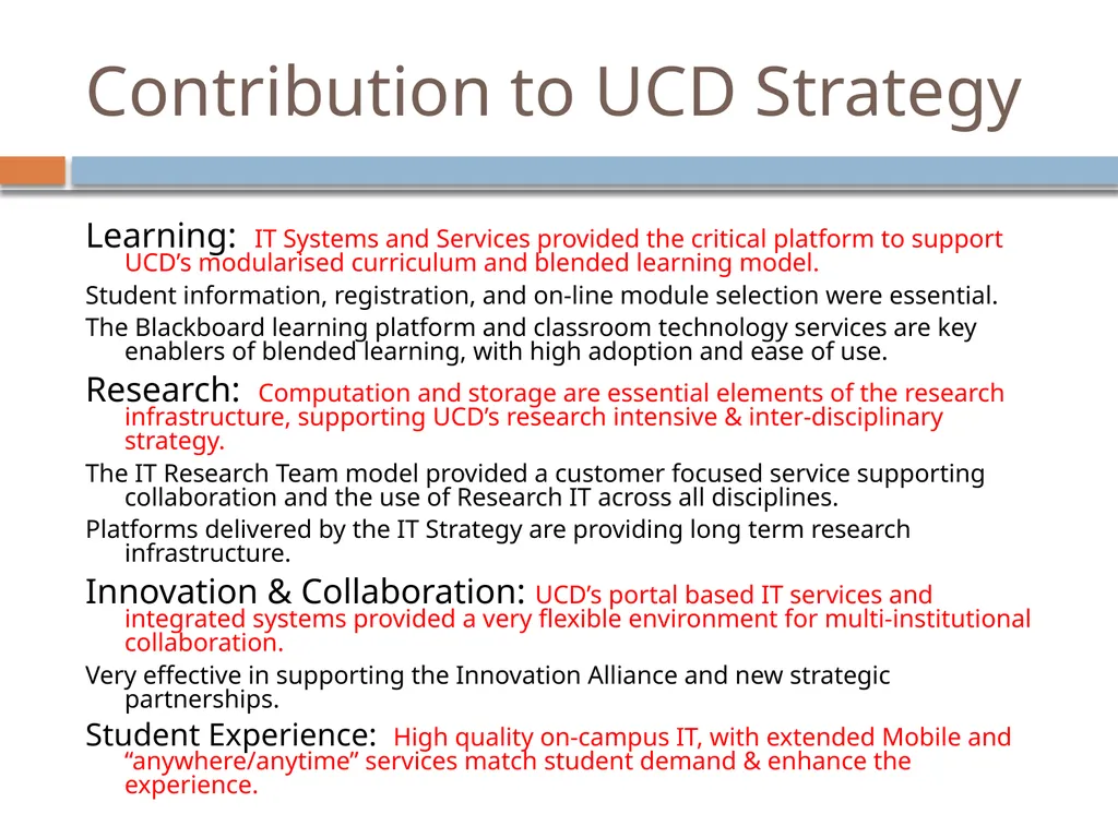 IT Strategy Review March 2014 This presentation - slide 15 of 16